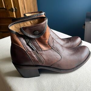 Like new J. B. Dillon leather ankle booties, size 11